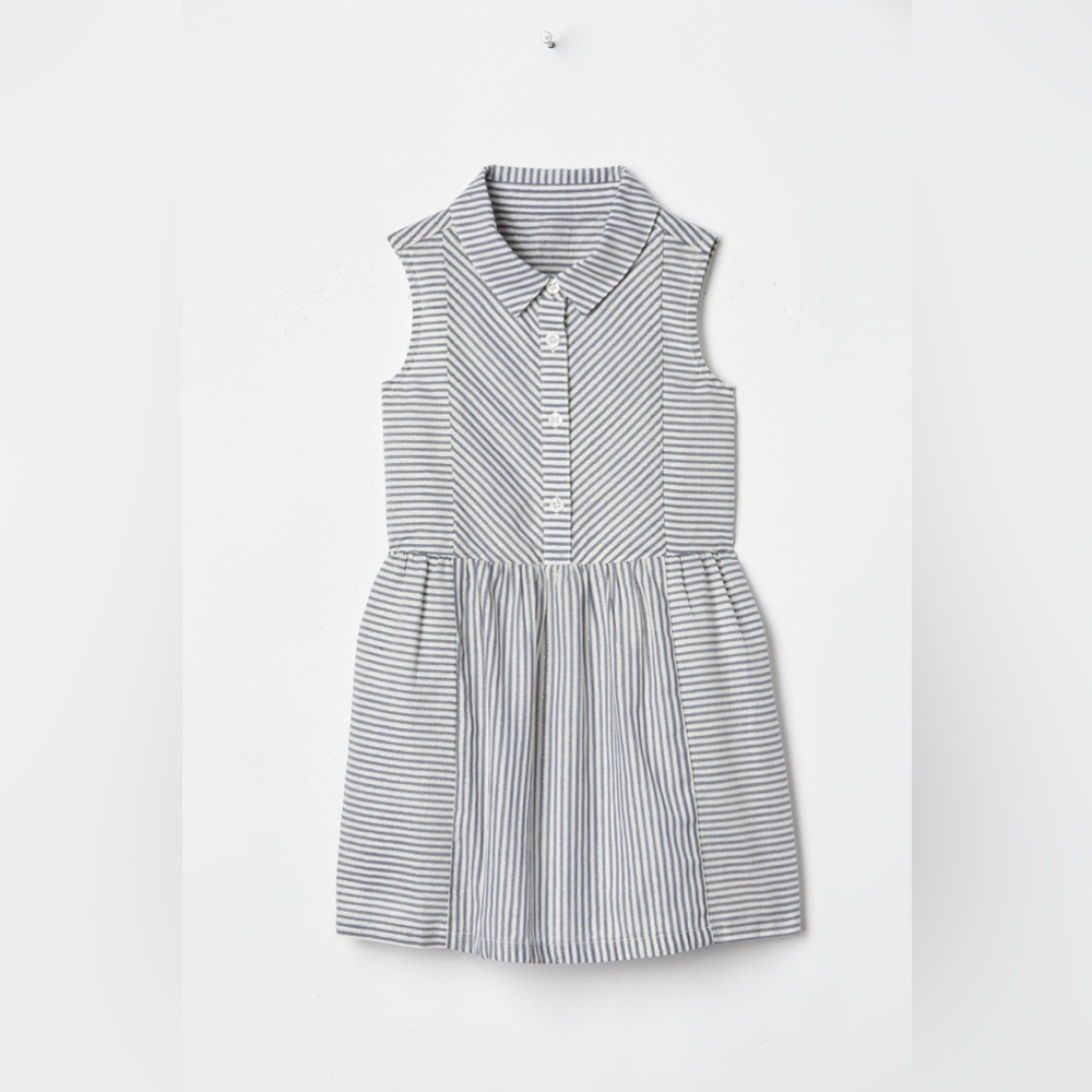 Baby Gap Size 3 Blue and White Striped Dress